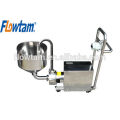 high shear inline emulsifier pump with hopper and trolley